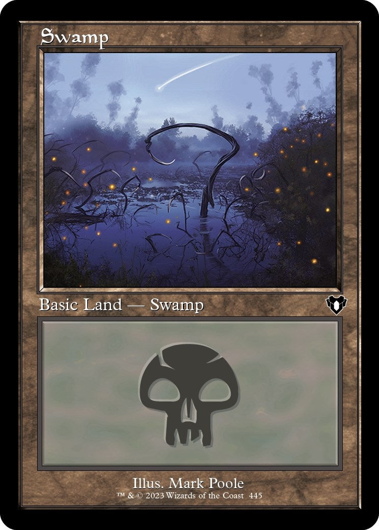 Image for Swamp (445) (Retro Frame) (445) (CMM) - Magic: The Gathering