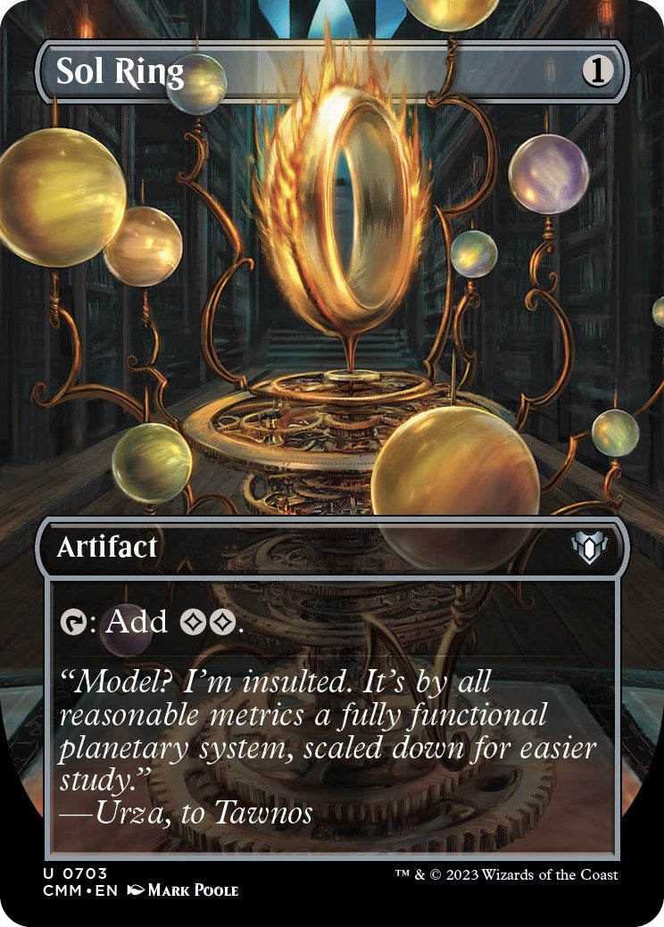 Image for Sol Ring (Borderless) (703) (CMM) - Magic: The Gathering