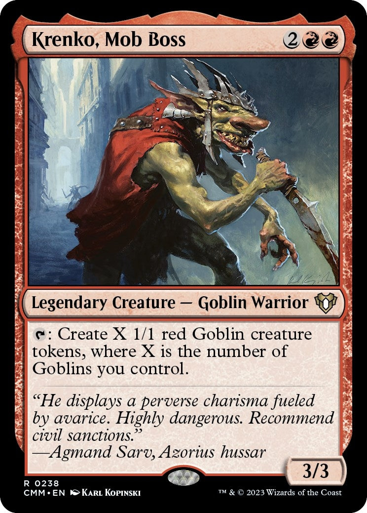 Image for Krenko, Mob Boss (238) (CMM) - Magic: The Gathering