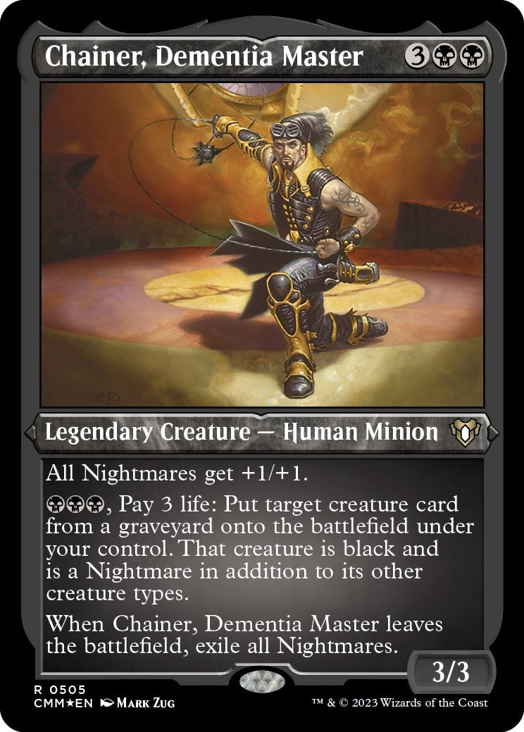 Image for Chainer, Dementia Master (Foil Etched) (505) (CMM) - Magic: The Gathering