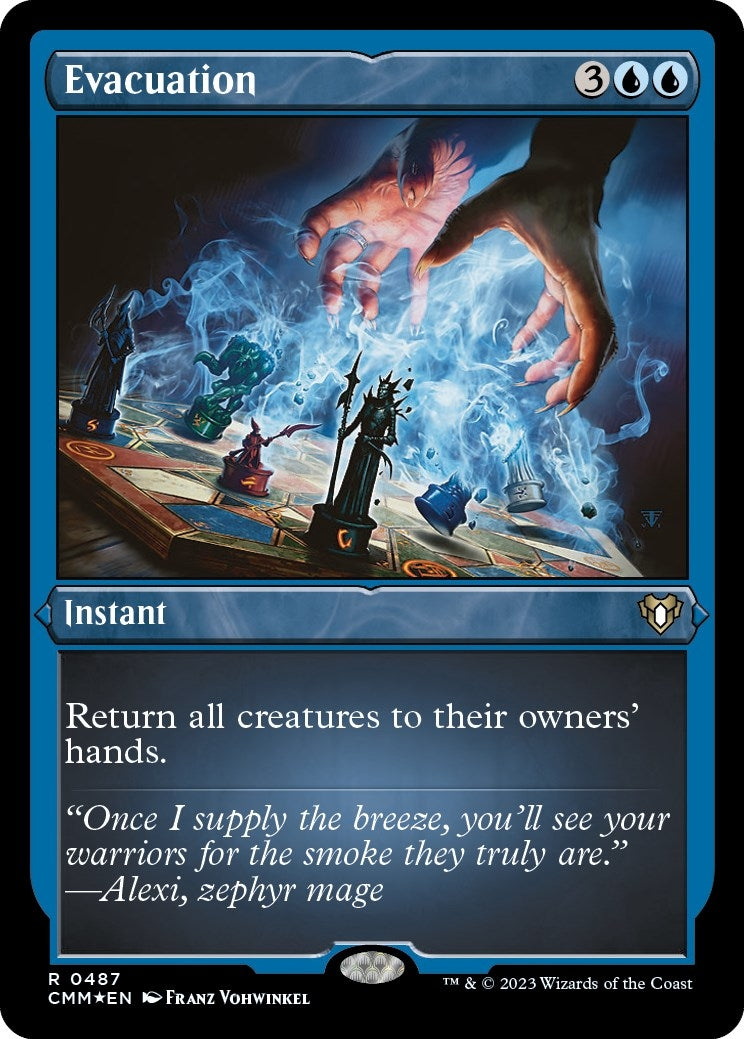 Image for Evacuation (Foil Etched) (487) (CMM) - Magic: The Gathering