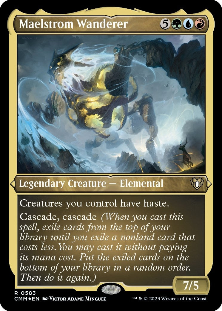 Image for Maelstrom Wanderer (Foil Etched) (583) (CMM) - Magic: The Gathering
