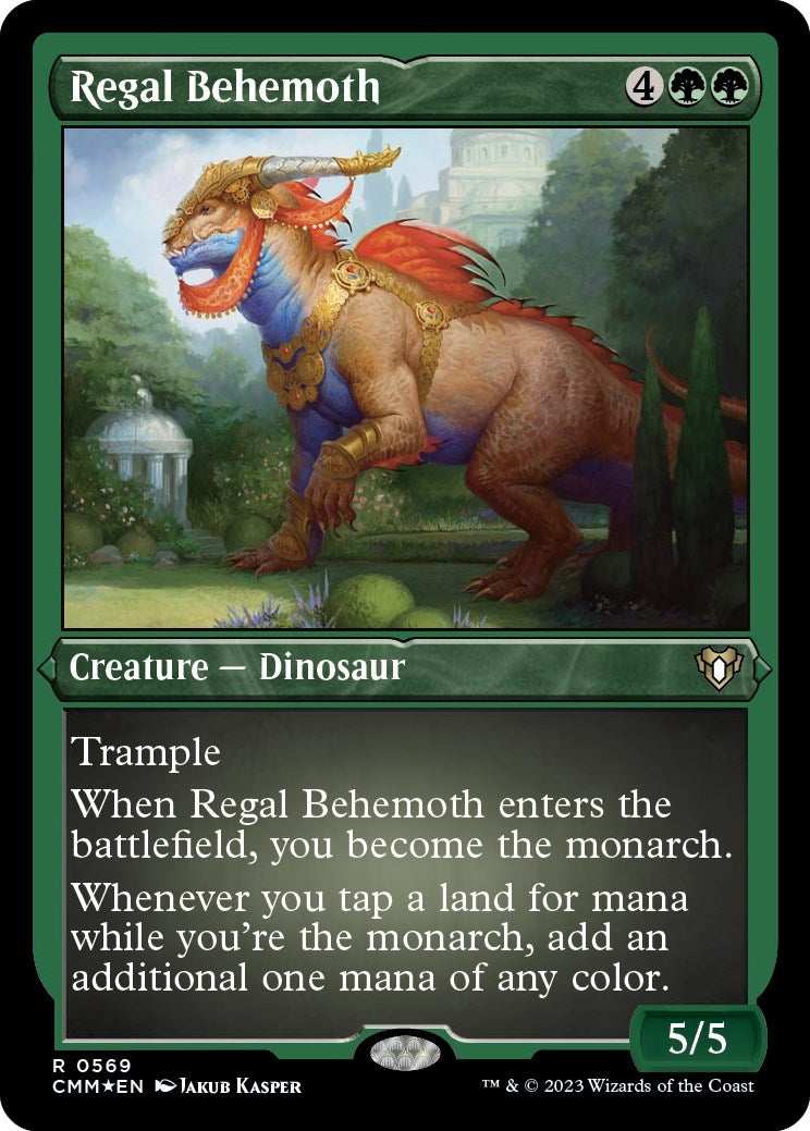 Image for Regal Behemoth (Foil Etched) (569) (CMM) - Magic: The Gathering