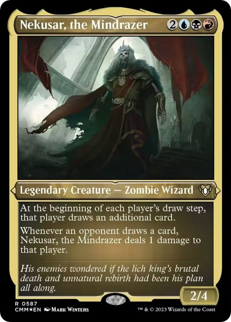 Image for Nekusar, the Mindrazer (Foil Etched) (587) (CMM) - Magic: The Gathering