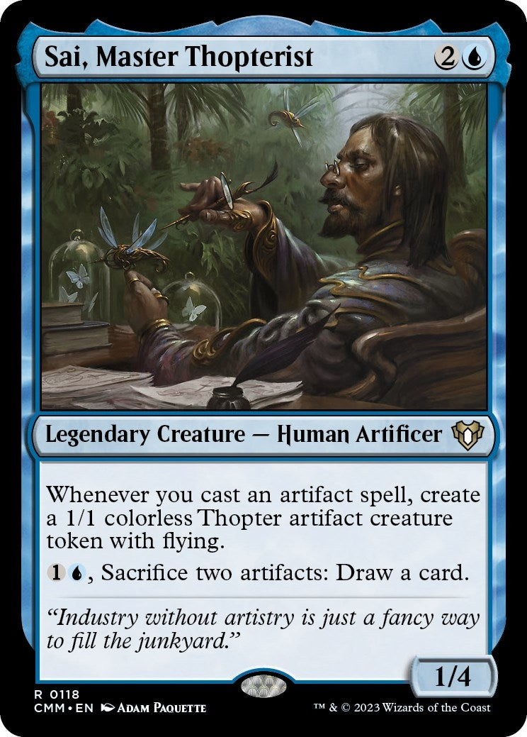 Image for Sai, Master Thopterist (118) (CMM) - Magic: The Gathering