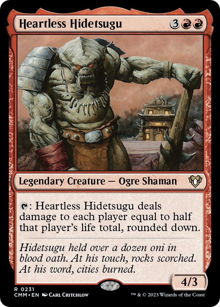 Image for Heartless Hidetsugu (231) (CMM) - Magic: The Gathering
