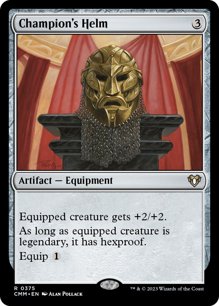 Image for Champion's Helm (375) (CMM) - Magic: The Gathering