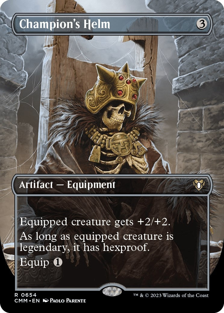 Image for Champion's Helm (Borderless) (654) (CMM) - Magic: The Gathering