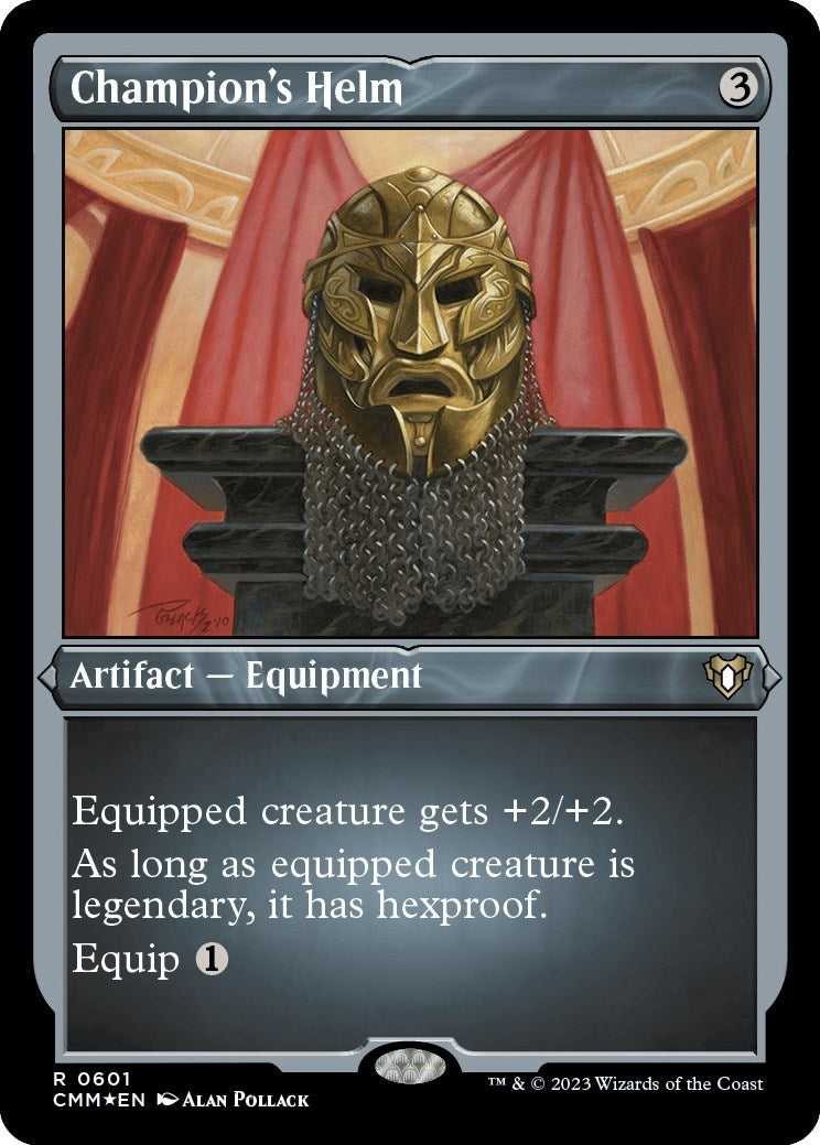 Image for Champion's Helm (Foil Etched) (601) (CMM) - Magic: The Gathering