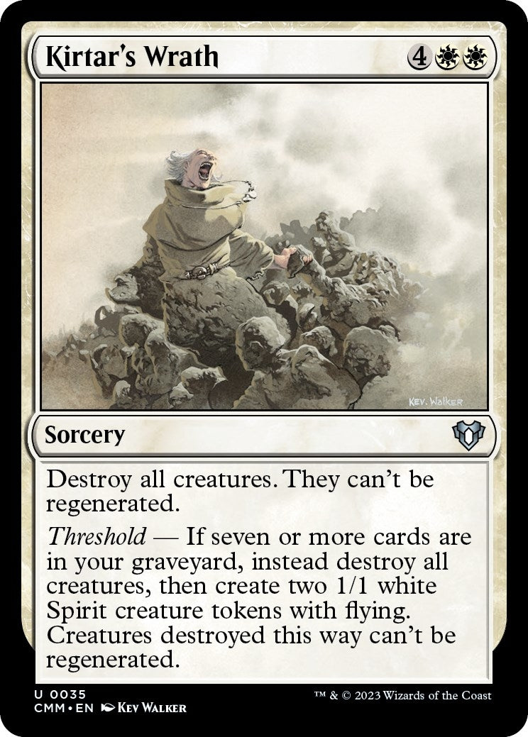Image for Kirtar's Wrath (35) (CMM) - Magic: The Gathering