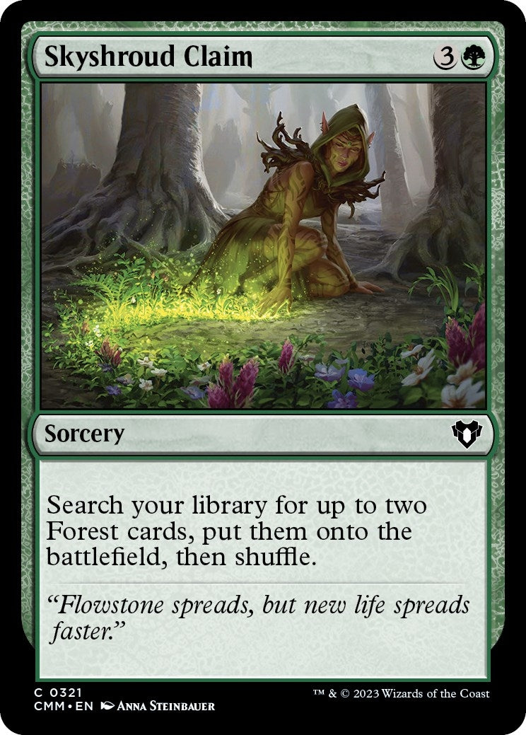 Image for Skyshroud Claim (321) (CMM) - Magic: The Gathering