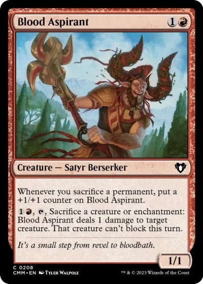 Image for Blood Aspirant (208) (CMM) - Magic: The Gathering