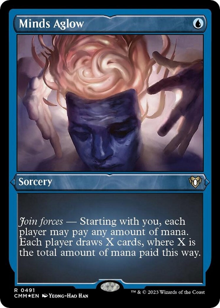 Image for Minds Aglow (Foil Etched) (491) (CMM) - Magic: The Gathering