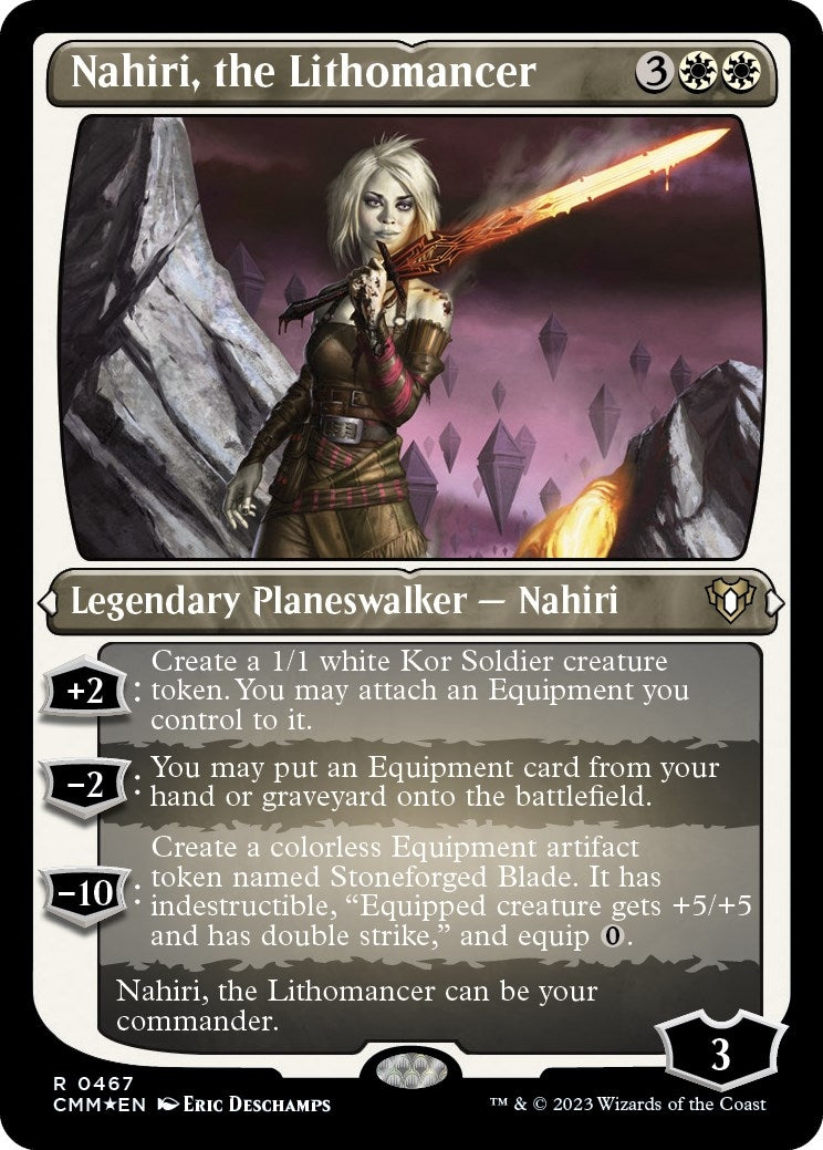 Image for Nahiri, the Lithomancer (Foil Etched) (467) (CMM) - Magic: The Gathering