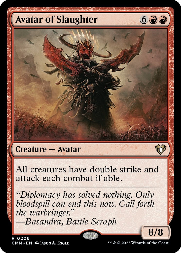 Image for Avatar of Slaughter (206) (CMM) - Magic: The Gathering