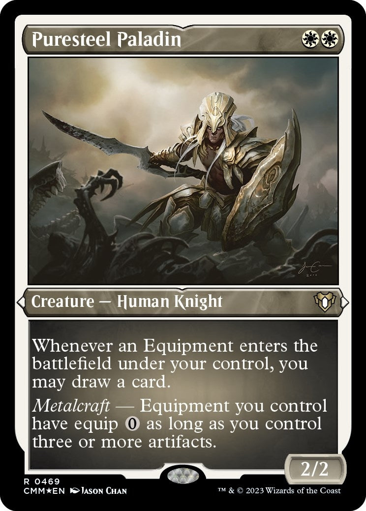 Image for Puresteel Paladin (Foil Etched) (469) (CMM) - Magic: The Gathering