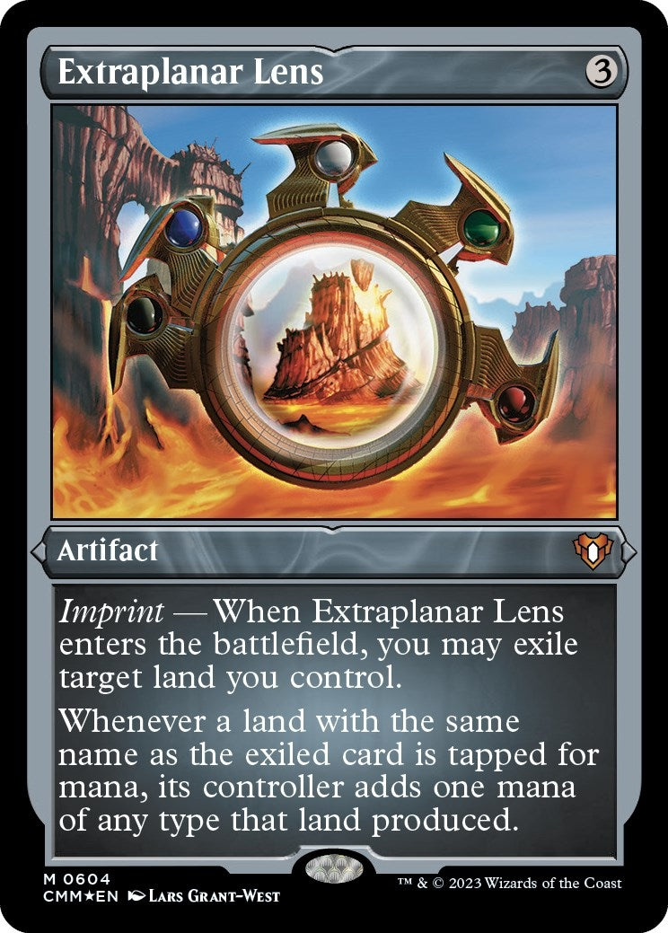 Image for Extraplanar Lens (Foil Etched) (604) (CMM) - Magic: The Gathering