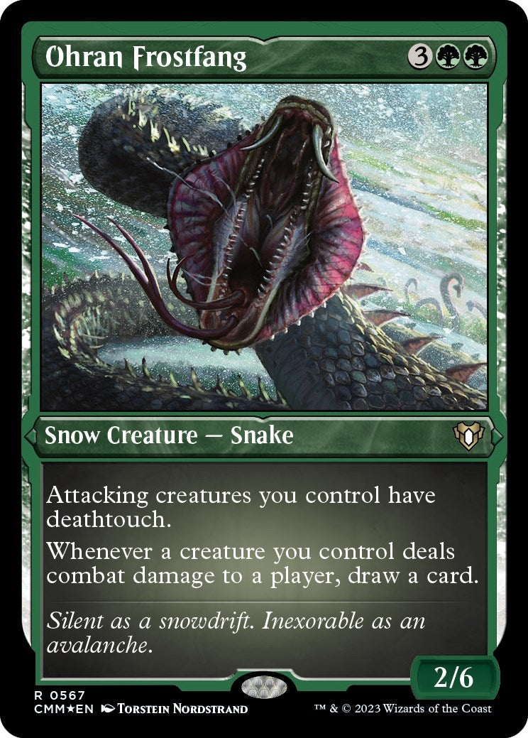 Image for Ohran Frostfang (Foil Etched) (567) (CMM) - Magic: The Gathering
