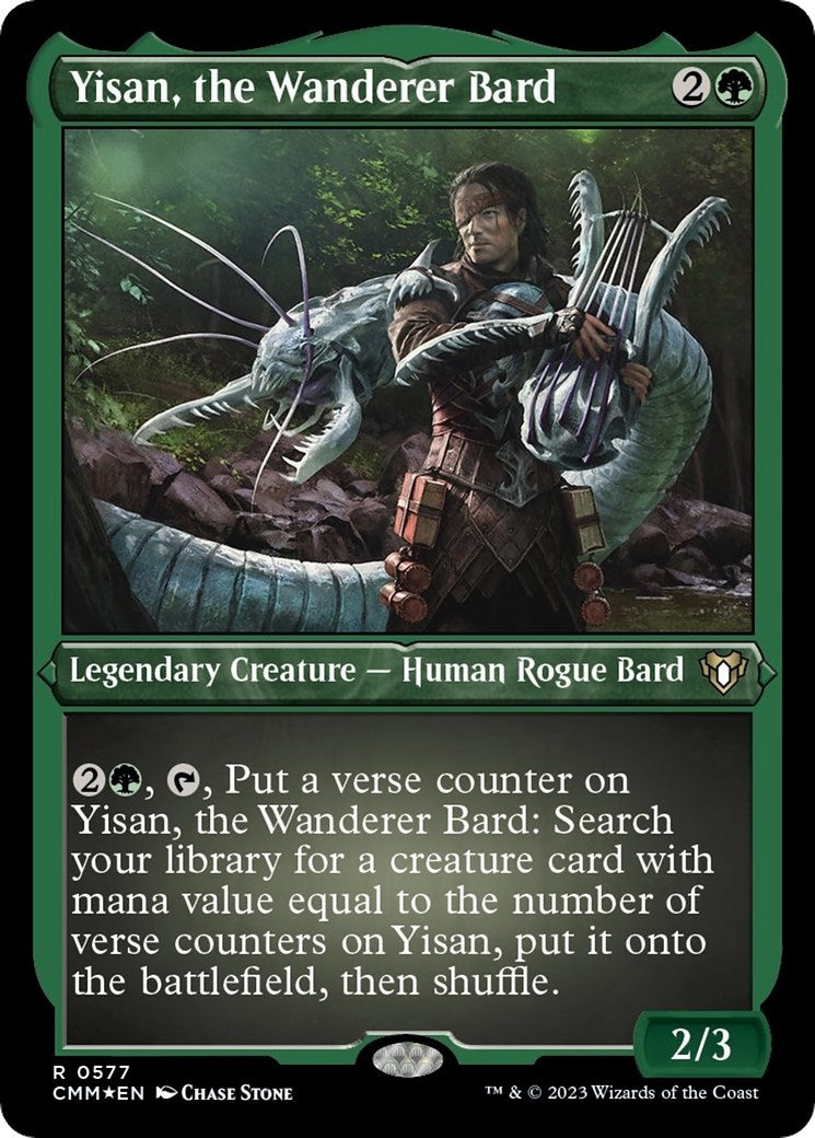 Image for Yisan, the Wanderer Bard (Foil Etched) (577) (CMM) - Magic: The Gathering