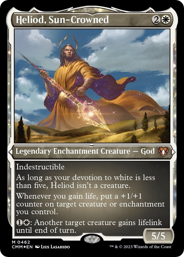 Image for Heliod, Sun-Crowned (Foil Etched) (462) (CMM) - Magic: The Gathering