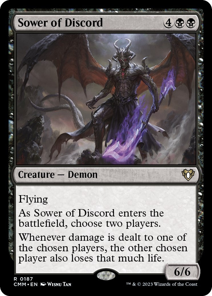 Image for Sower of Discord (187) (CMM) - Magic: The Gathering