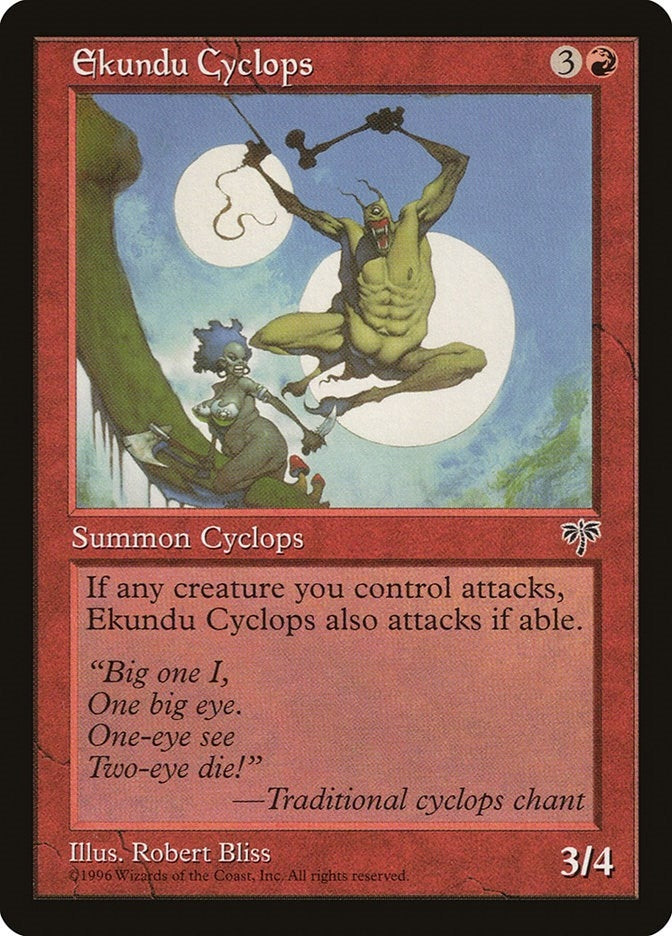 Image for Ekundu Cyclops (MIR) - Magic: The Gathering