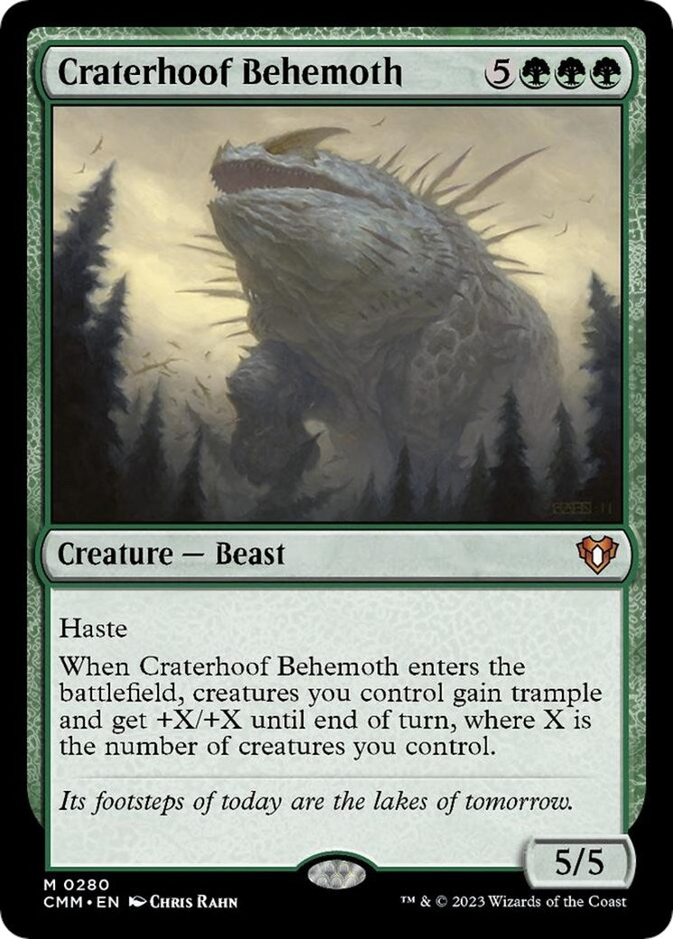Image for Craterhoof Behemoth (280) (CMM) - Magic: The Gathering