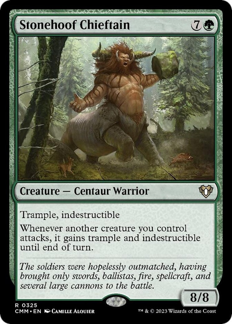 Image for Stonehoof Chieftain (325) (CMM) - Magic: The Gathering