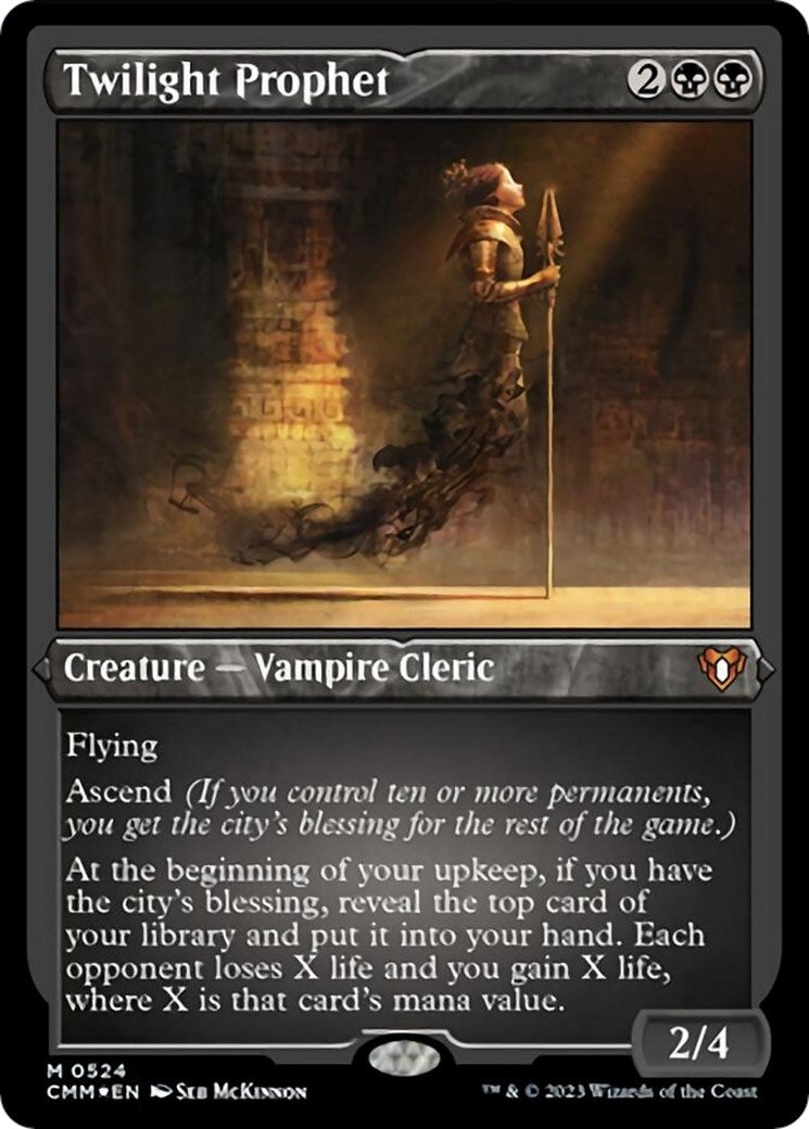 Image for Twilight Prophet (Foil Etched) (524) (CMM) - Magic: The Gathering