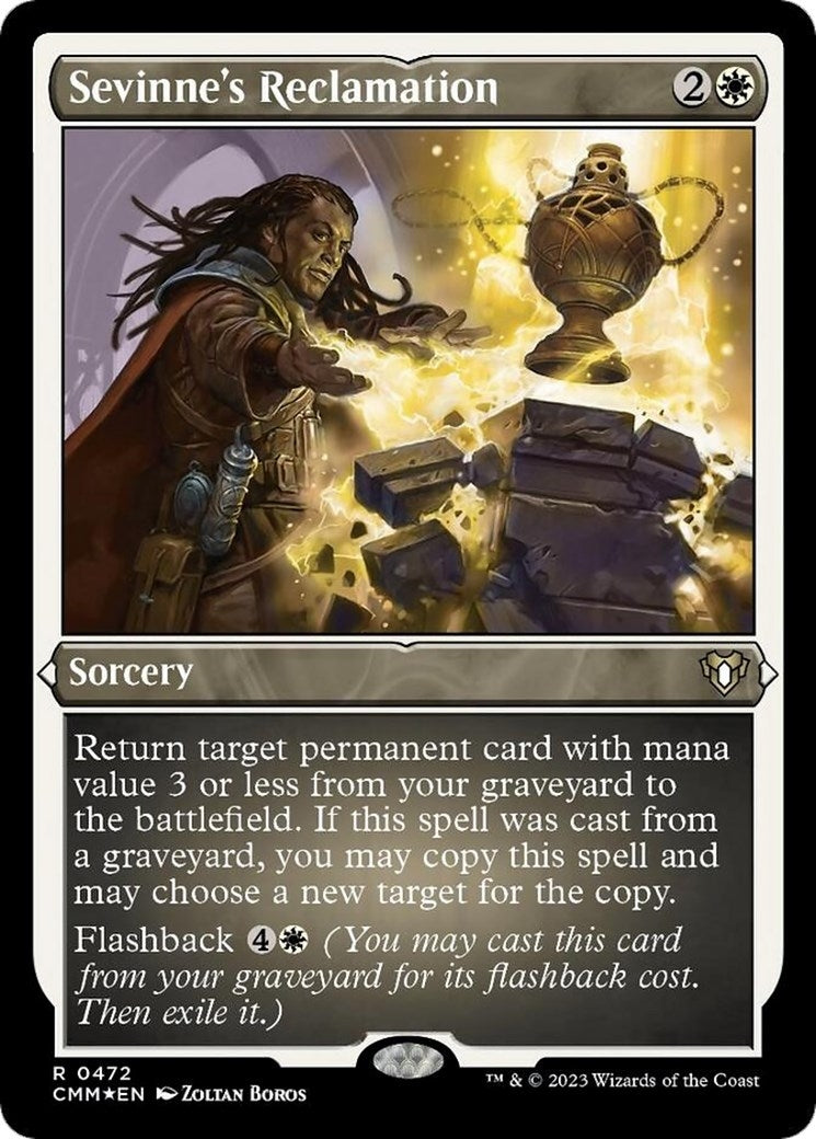 Image for Sevinne's Reclamation (Foil Etched) (472) (CMM) - Magic: The Gathering