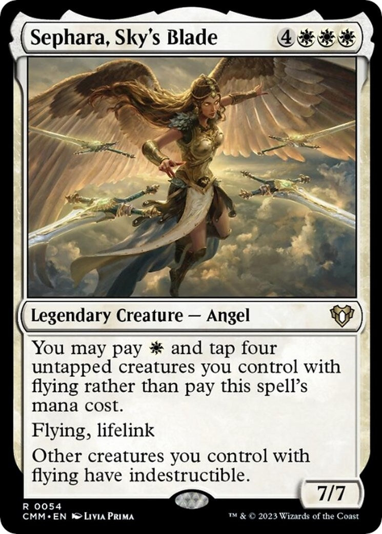 Image for Sephara, Sky's Blade (54) (CMM) - Magic: The Gathering