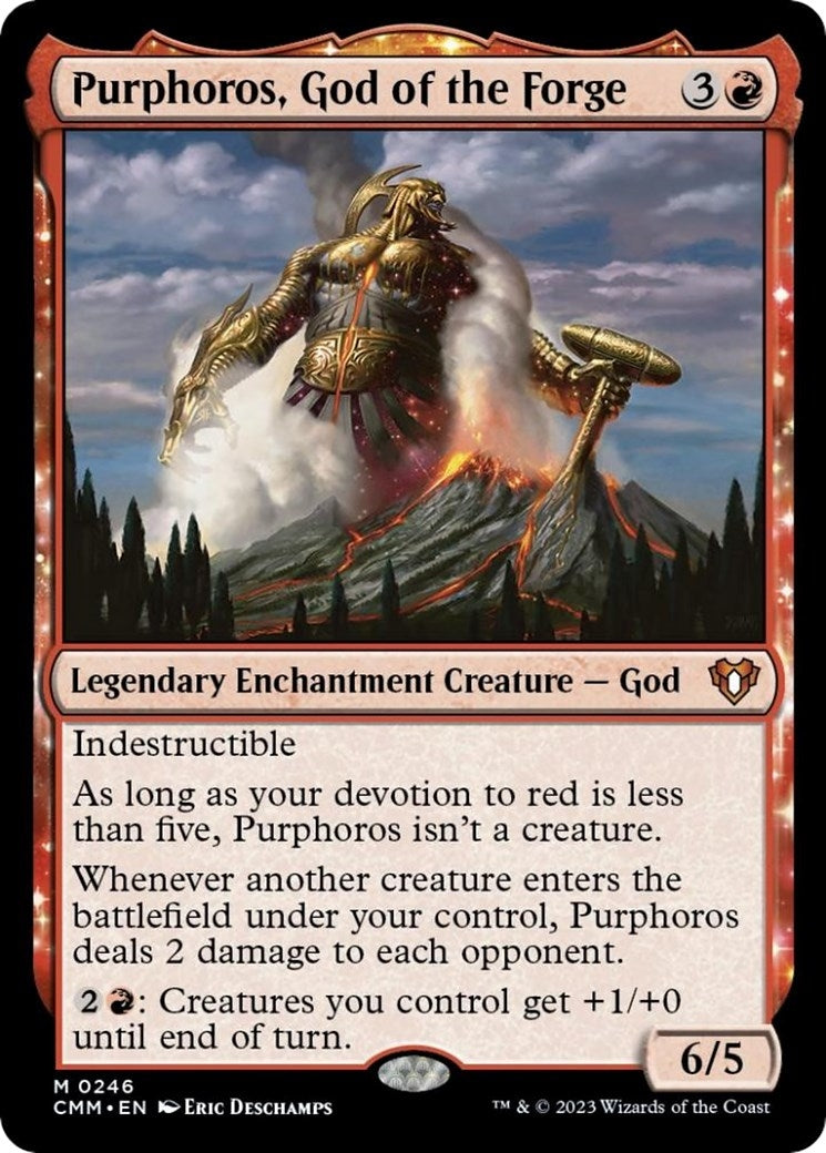 Image for Purphoros, God of the Forge (246) (CMM) - Magic: The Gathering