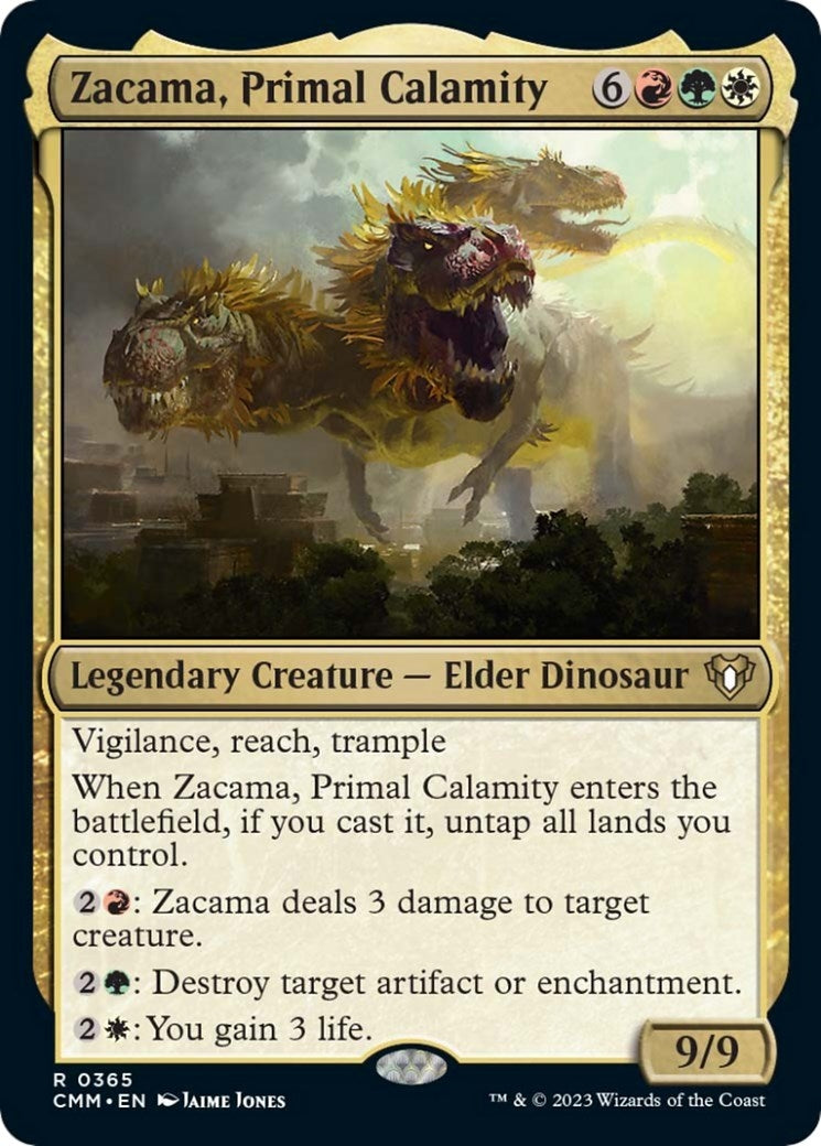 Image for Zacama, Primal Calamity (365) (CMM) - Magic: The Gathering