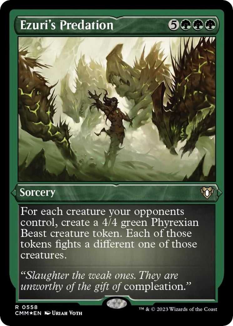 Image for Ezuri's Predation (Foil Etched) (558) (CMM) - Magic: The Gathering