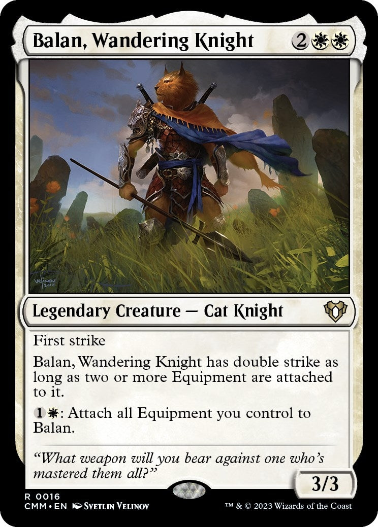 Image for Balan, Wandering Knight (16) (CMM) - Magic: The Gathering