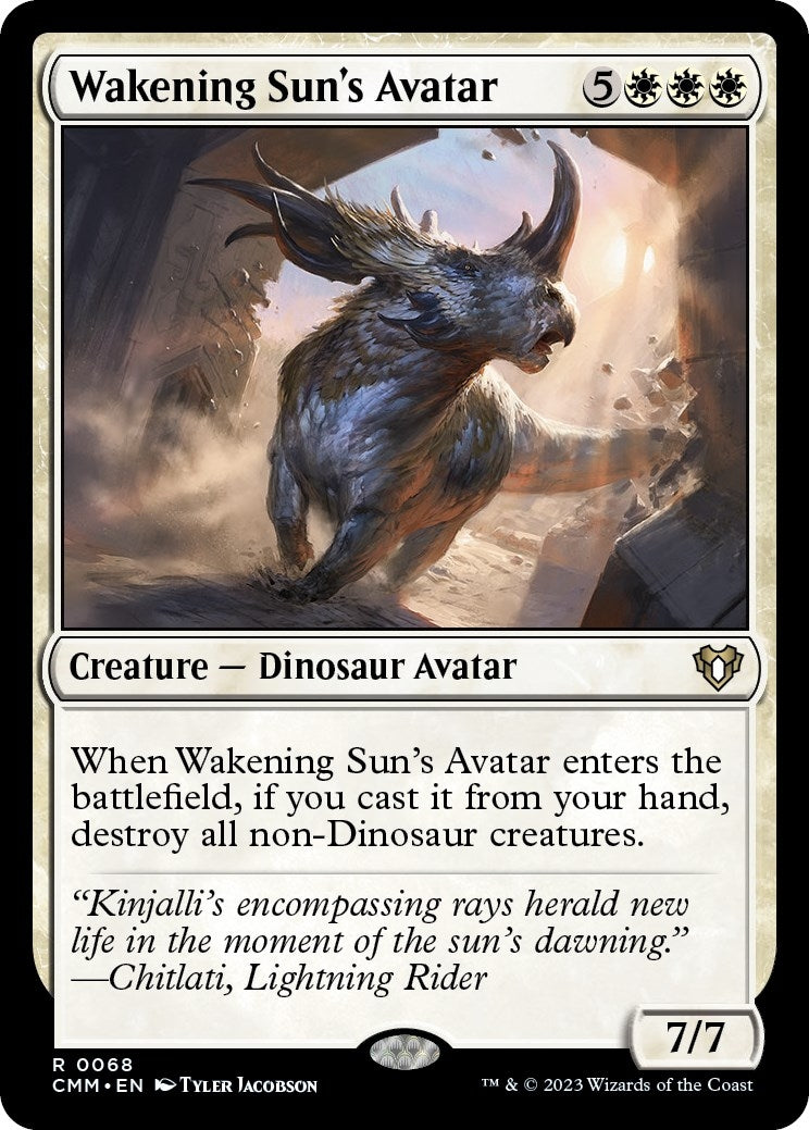 Image for Wakening Sun's Avatar (68) (CMM) - Magic: The Gathering
