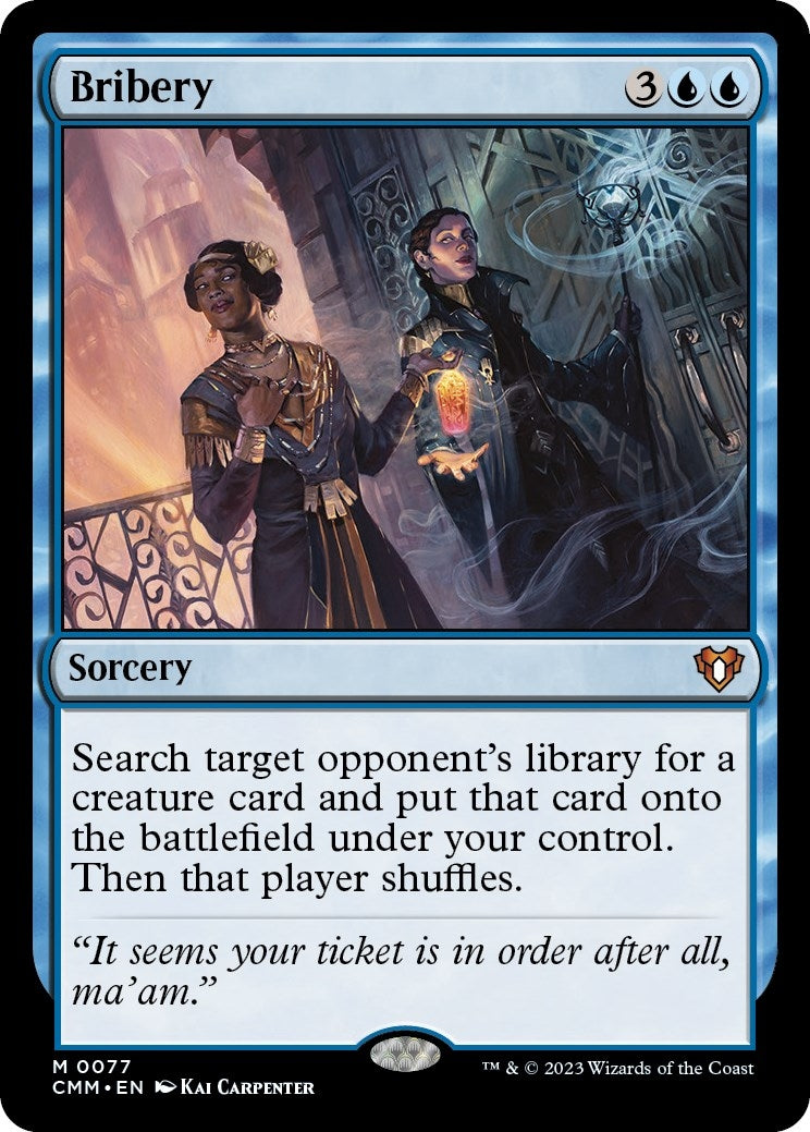 Image for Bribery (77) (CMM) - Magic: The Gathering