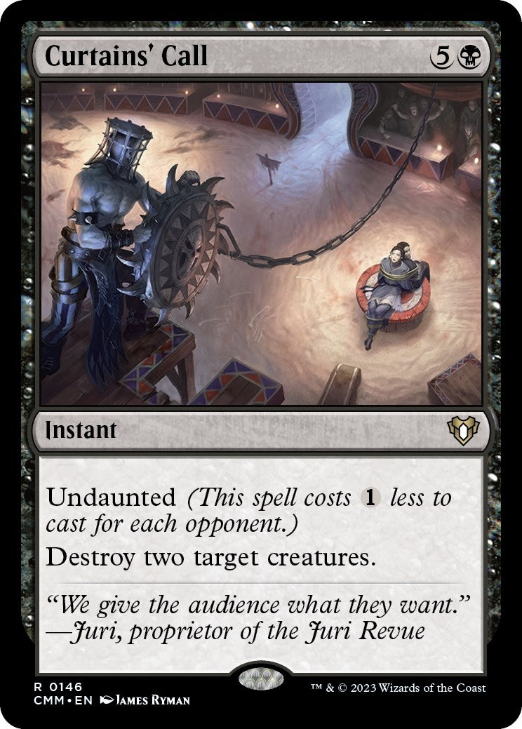 Image for Curtains' Call (146) (CMM) - Magic: The Gathering