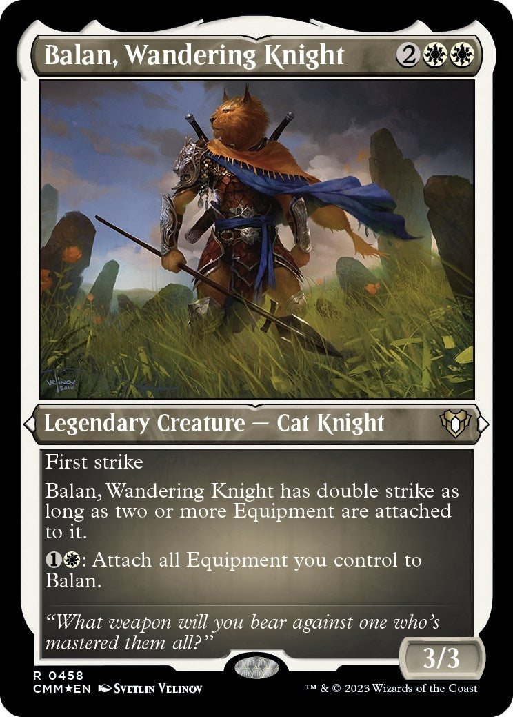 Image for Balan, Wandering Knight (Foil Etched) (458) (CMM) - Magic: The Gathering