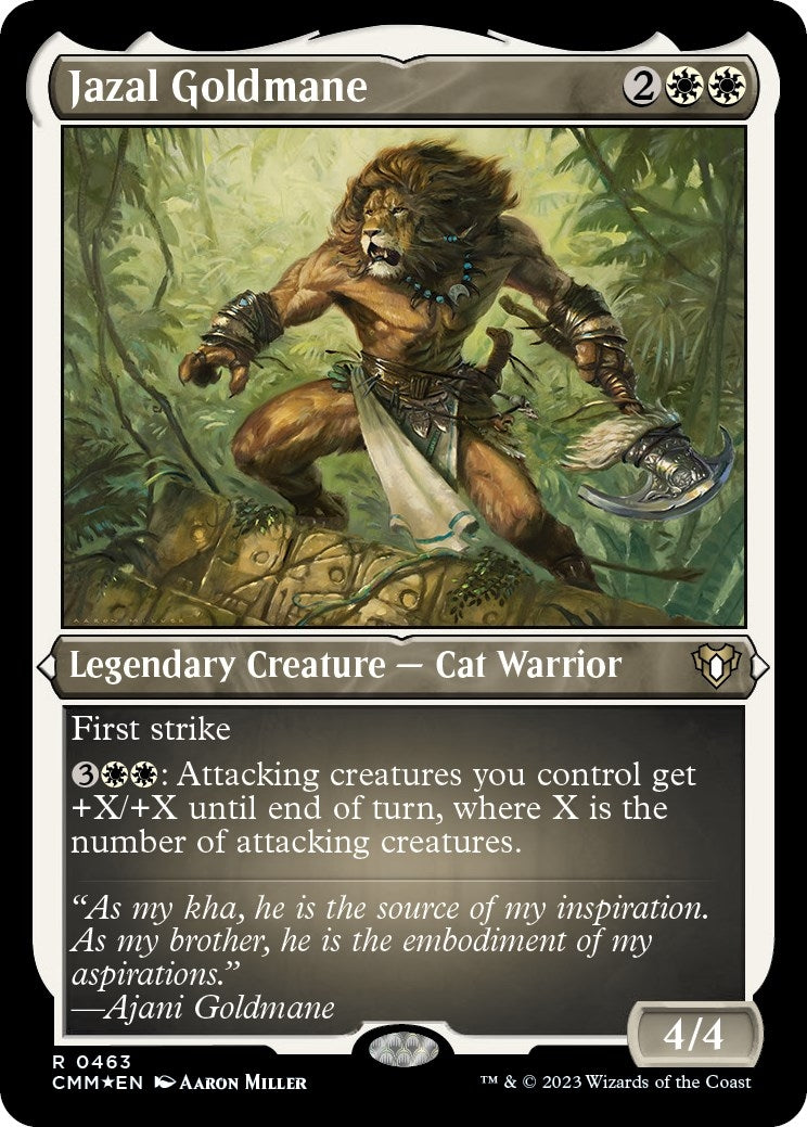 Image for Jazal Goldmane (Foil Etched) (463) (CMM) - Magic: The Gathering