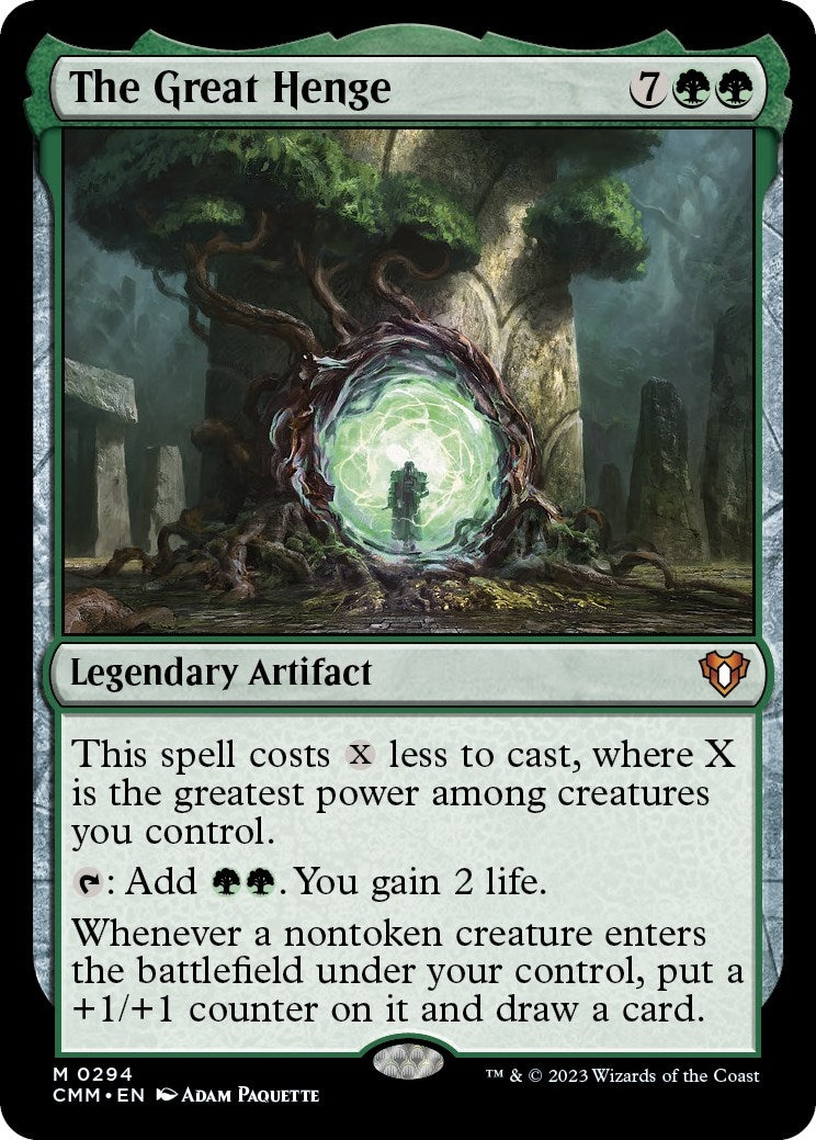 Image for The Great Henge (294) (CMM) - Magic: The Gathering