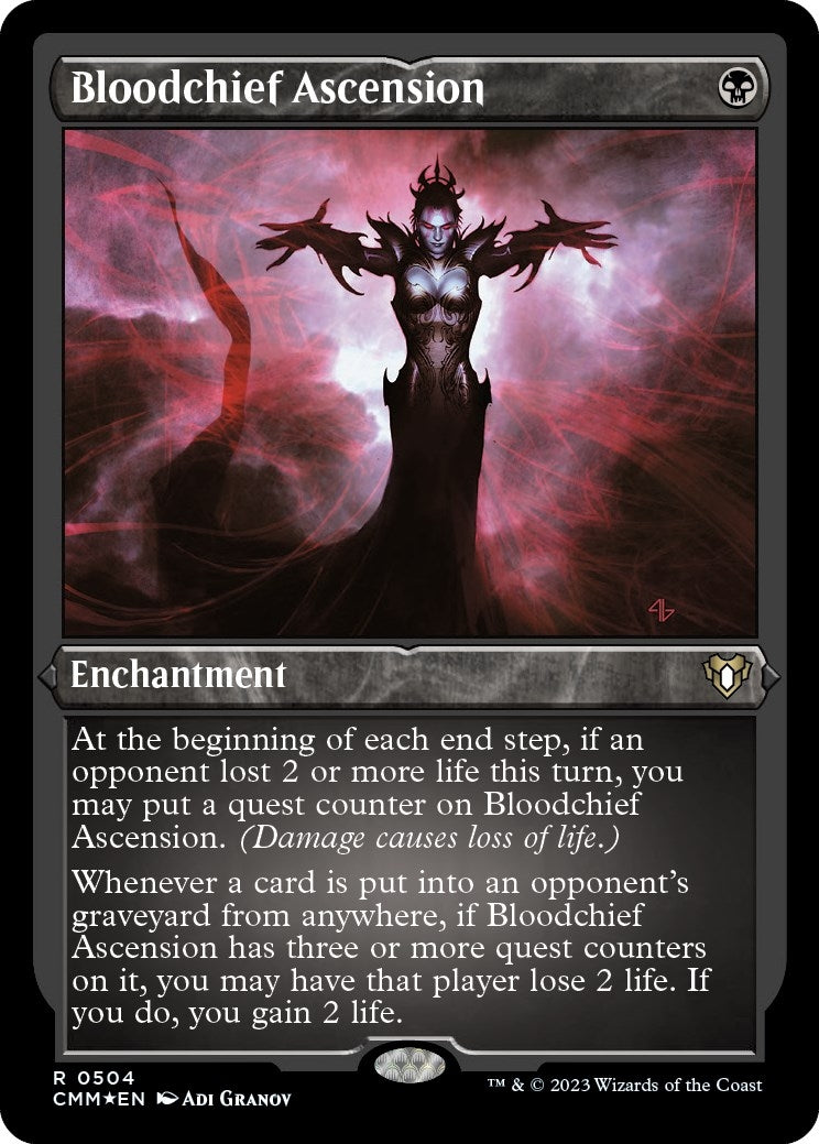 Image for Bloodchief Ascension (Foil Etched) (504) (CMM) - Magic: The Gathering