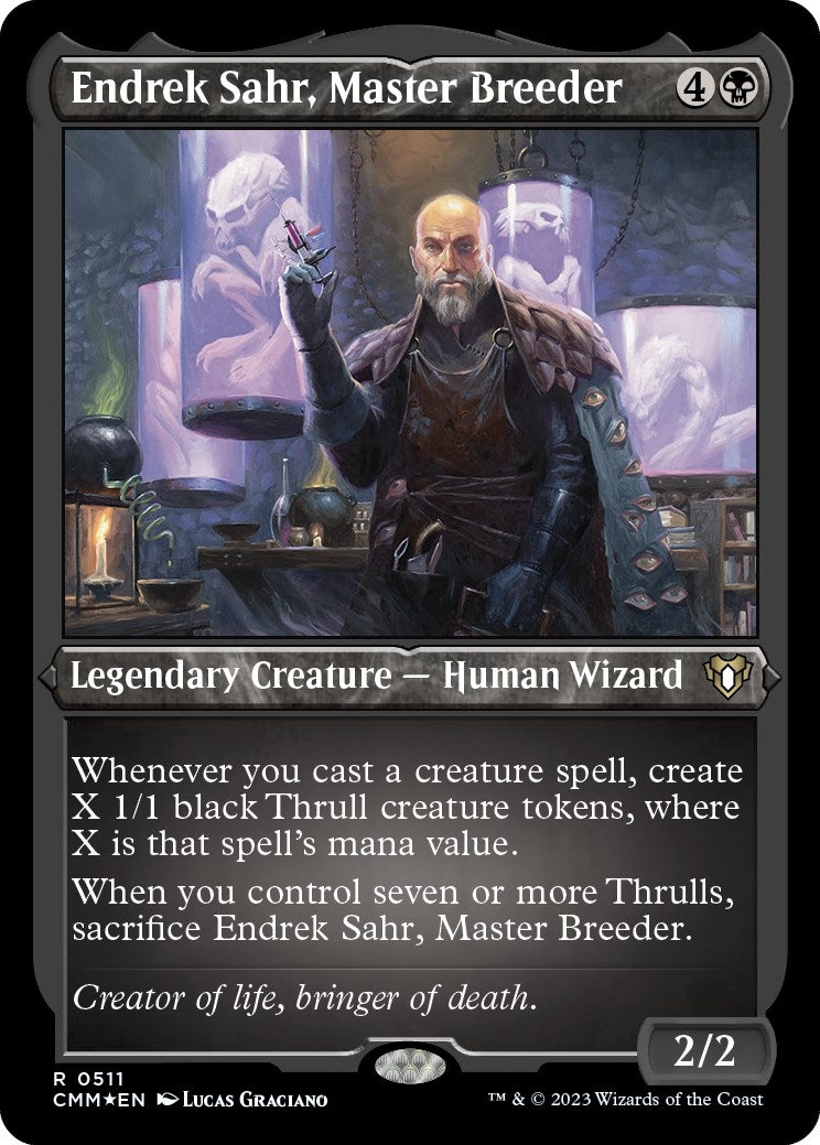 Image for Endrek Sahr, Master Breeder (Foil Etched) (511) (CMM) - Magic: The Gathering