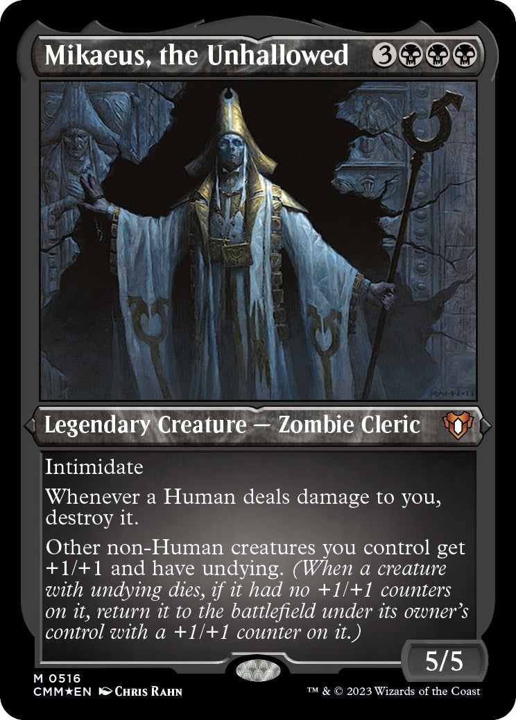 Image for Mikaeus, the Unhallowed (Foil Etched) (516) (CMM) - Magic: The Gathering