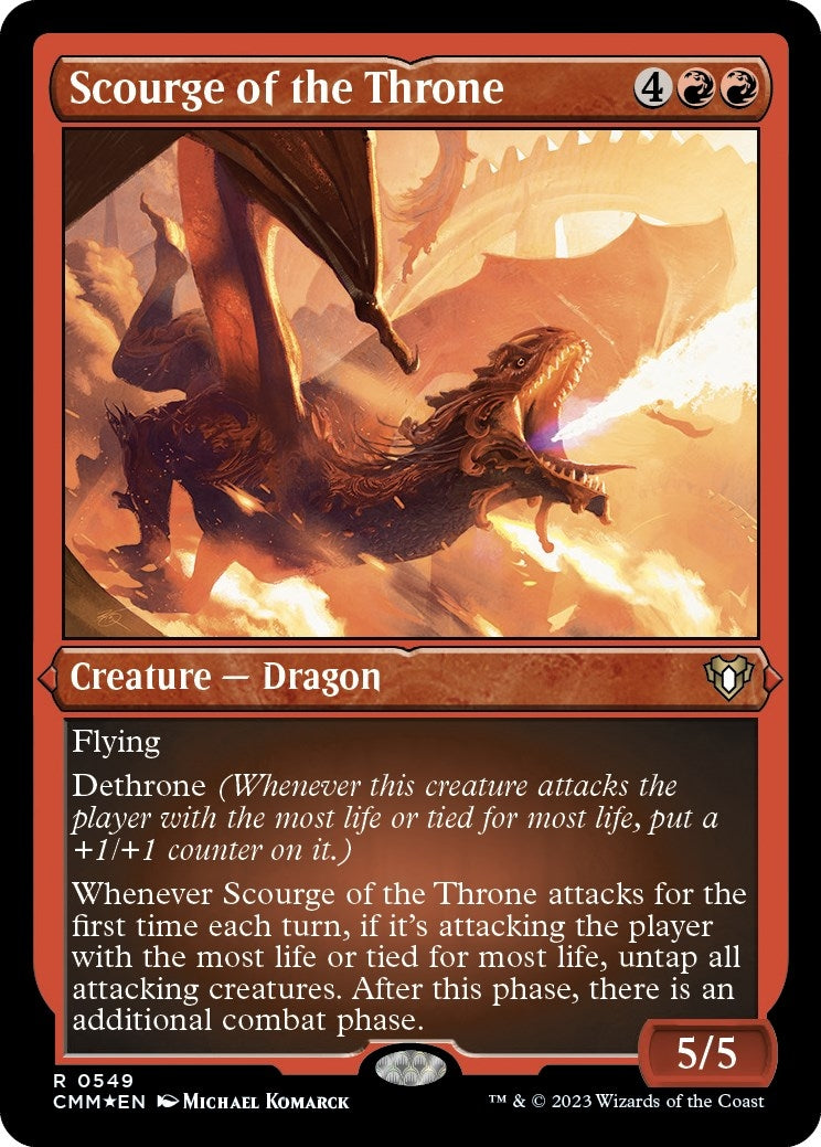 Image for Scourge of the Throne (Foil Etched) (549) (CMM) - Magic: The Gathering