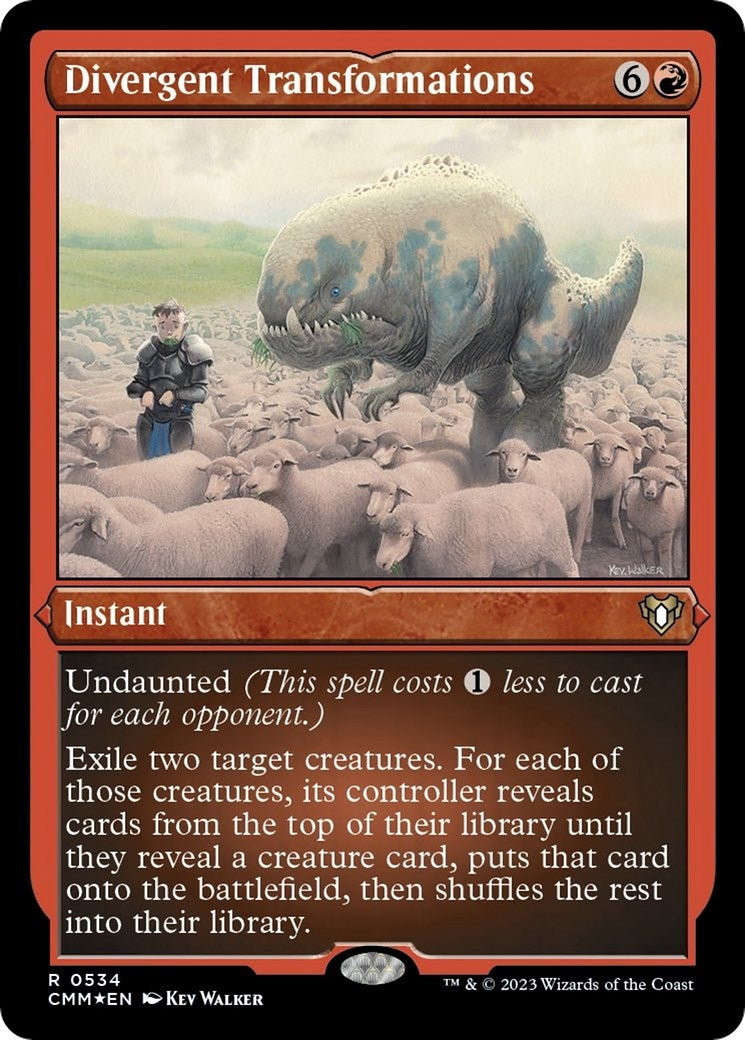 Image for Divergent Transformations (Foil Etched) (534) (CMM) - Magic: The Gathering