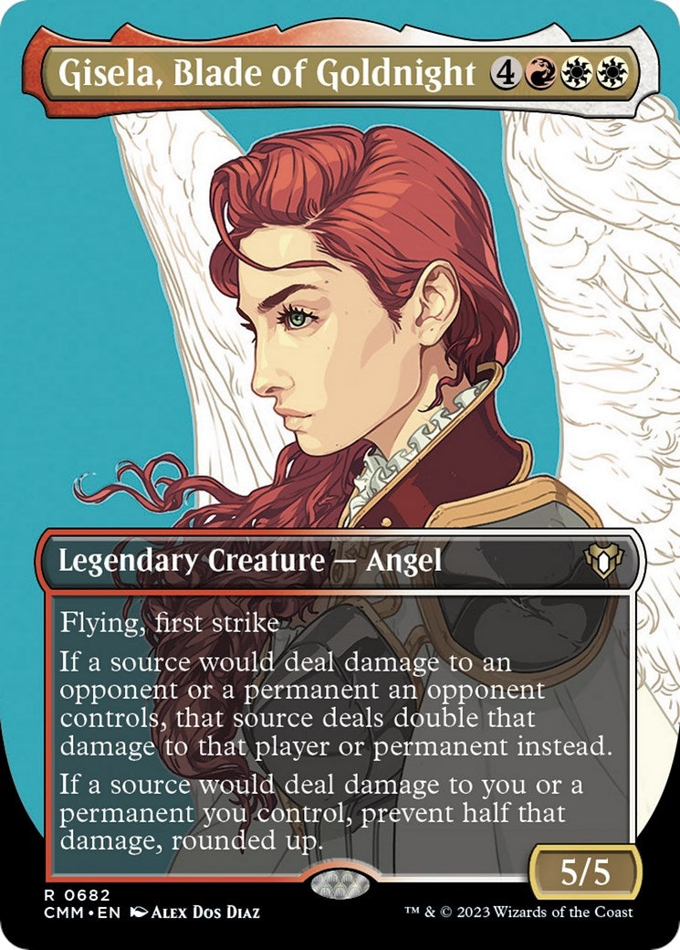 Image for Gisela, Blade of Goldnight (Borderless) (682) (CMM) - Magic: The Gathering