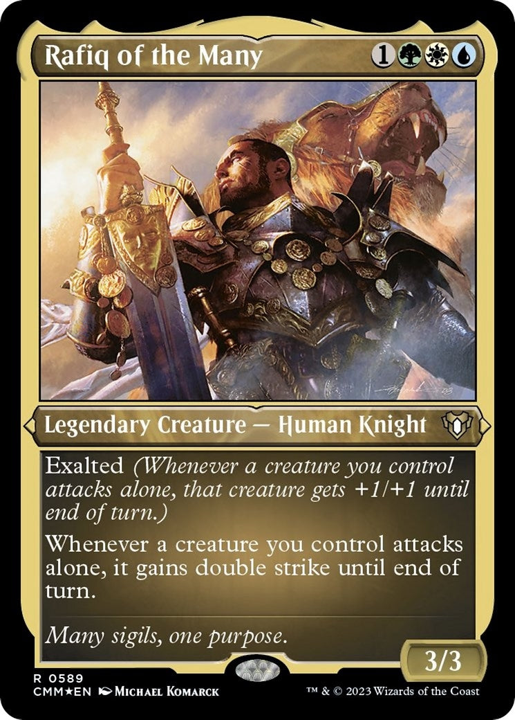 Image for Rafiq of the Many (Foil Etched) (589) (CMM) - Magic: The Gathering