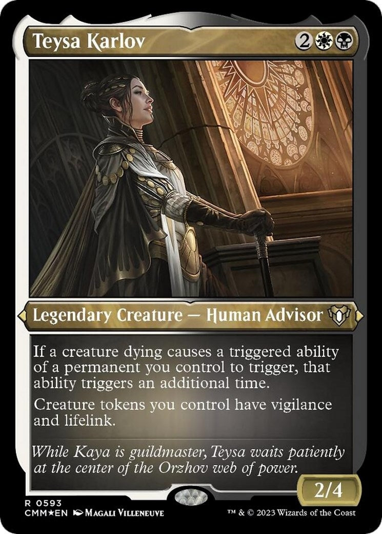Image for Teysa Karlov (Foil Etched) (593) (CMM) - Magic: The Gathering