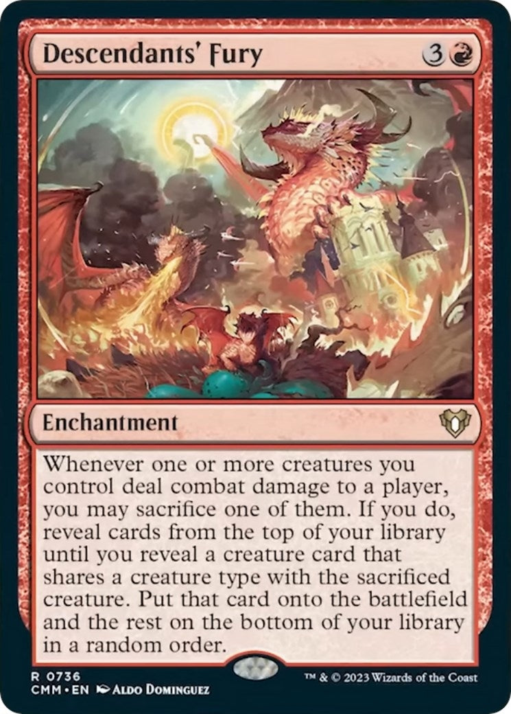 Image for Descendants' Fury (736) (CMM) - Magic: The Gathering